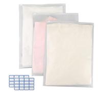 Shoe Bags,Reusable Zip Lock Bags, 35pcs 40x30cm Plastic Travel Storage Bags Organiser No Holes Hospital Bag Organiser Pouches Frosted Waterproof ziplock bags for Clothes,Shoes,Cosmetics