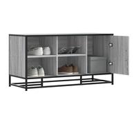 (sonoma oak) vidaXL Shoe Bench Brown Oak 100x40x53.5 cm Engineered Wood and Metal bench