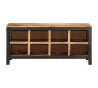 Shoe Bench 110x35x51 cm Solid Rough Wood Mango