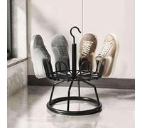 Shoe Bench, 360 Degrees Revolving Rack Standing Circular Modern Multipurpose Hanging Large Capacity Metal Tree For Household