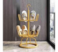 Shoe Bench, 360 Degrees Revolving Rack Standing Circular Modern Multipurpose Hanging Large Capacity Metal Tree For Household