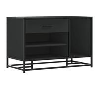 Shoe Bench Entryway Bench Hallway Shoe Rack Engineered Wood and Metal vidaXL