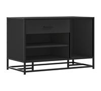 Shoe Bench Entryway Bench Hallway Shoe Rack Engineered Wood and Metal vidaXL