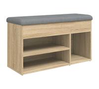Shoe Bench Entryway Storage Bench Hallway Shoe Rack Engineered Wood vidaXL