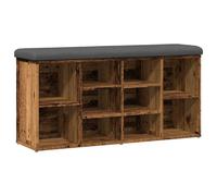 Shoe Bench Entryway Storage Bench Hallway Shoe Rack Engineered Wood vidaXL