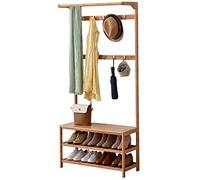 Shoe Bench for Entryway MultiFunctional Shoe Storage Cabinet Bedroom Nightstand Stylish Coat Rack Modern Living Room Organizer Entryway Furniture with SpaceSaving Design