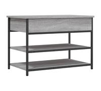 Shoe Bench Hall Cabinet Storage Grey Sonoma Engineered Wood vidaXL