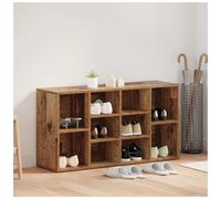 vidaXL Shoe Bench Old Wood 103 x 30 x 54.5 cm Engineered Wood