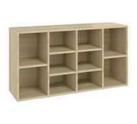 vidaXL Shoe Bench Sonoma Oak Engineered Wood Shoe Cabinet Organiser Storage