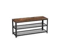 Shoe Bench Shoe Rack with 2 Shelves