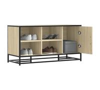 Shoe Bench Sonoma Oak 100x40x53.5cm Engineered Wood & Metal Hall Storage Seating
