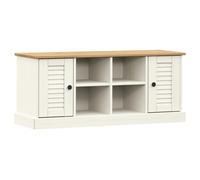 (white) vidaXL Shoe Bench Storage Bench Shoe Storage Cupboard VIGO Solid Wood Pine