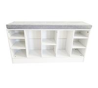 Shoe Bench Storage Rack Wooden Cabinet Cushion Seat Organiser 2016168