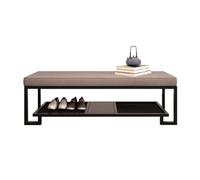 Shoe Bench - Upholstered Storage Rack for Entryway, Space-Saving Design for Living Room, Dining Room & Bedroom