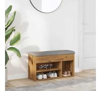 vidaXL Shoe Bench Artisan Oak 82x32x45.5 cm Engineered Wood