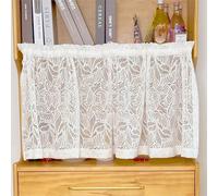 Shoe & Bookcase Closet Door Curtain, Dustproof Cabinet Curtains with Track Rail, Breathable Fabric for Wardrobes, Bookshelves & Storage Shelves