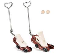 Shoe Boot Stretcher Women Men,Professional Expander Widener Adjustable Height Instep & Width Cowboy Boots,Shoe Trees For Thick Wide Feet,Easy To Carry (red, 2.5-7)
