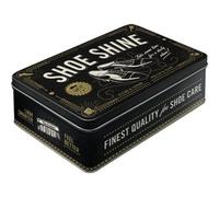 Nostalgic-Art Retro Style Storage Jar Low, 2.5L, Shoe Shine - Gift Idea for Your Home, Tin with Lid, Deco Vintage Design