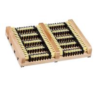Shoe Brush, Non-slip Backing, Hard Bristle, Boot Scraper For Outdoor, Wood, Nature