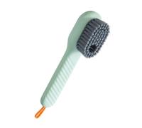 Shoe Brush, Plastic Shoes Cleaning Brush, Automatic Liquid Filling Soft Bristle Brush, Laundry Brush Shoe Cleaner Brush with Press Type Design for Footwear Clothes Socks Cleaning