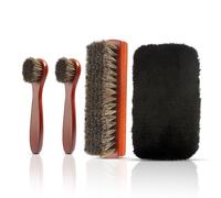 Shoe Brush Set, Dusting Brush Shoe Polishing Applicators Leather Cleaning Buffing For Boots Seats Interiors Furniture