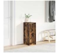 Shoe Cabinet 1 Door 4 Shelves Smoked Oak 29.5 x 34 x 76 cm Brown Engineered Wood