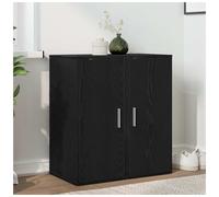 vidaXL Shoe Cabinets 2 pcs Black Oak 32x35x70 cm Engineered Wood