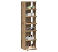 (artisan oak, 2 pcs) vidaXL Shoe Cabinet Household Storage Shelf Shoe Cupboard Engineered Wood
