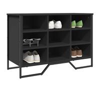 vidaXL Shoe Cabinet Shoe Storage Cupboard Shoe Rack Black Engineered Wood