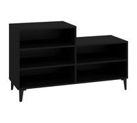 vidaXL Shoe Cabinet Black 102x36x60 cm Engineered Wood