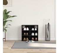 Shoe Cabinet Black Oak 52x30x50.5cm Engineered Wood Storage Bench for Hallway