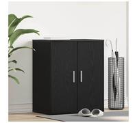 Shoe Cabinet Black Oak Ample Storage 60 x 35 x 70 cm Engineered Wood