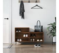 Shoe Cabinet Brown Oak 102x36x60 cm Engineered Wood Berkfield Home Brown One Size