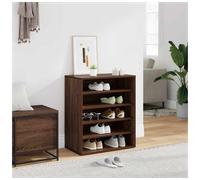 Vidaxl Shoe Cabinet Brown Oak 60X35X70 Cm Engineered Wood