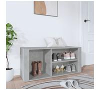 Shoe Cabinet Concrete Grey 100x35x45 cm Engineered Wood Hall Storage with Bench