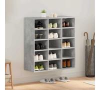 vidaXL Shoe Cabinet Concrete grey 77.5 x 30 x 83.5 cm Engineered Wood