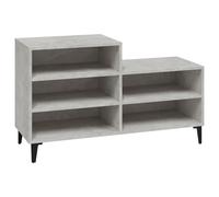 Shoe Cabinet Concrete Grey Engineered Wood Storage Cupboard Shelf vidaXL
