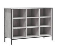 Shoe Cabinet Cupboard Storage Grey Sonoma Engineered Wood vidaXL