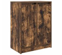 vidaXL Shoe Cabinet Smoked Oak 57x34x76 cm Engineered Wood