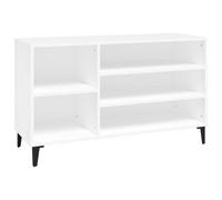 (White) vidaXL Shoe Cabinet Engineered Wood Shoe Storage Shelf Organiser Multi Colours