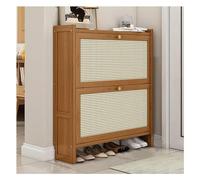Shoe Cabinet for Entryway, Freestanding Shoe Rack Organizer, Entryway Wooden Shoe Cabinet, Modern Slim Shoe Cabinet with Doors, Hidden Shoe Storage for Entryway, Hallway
