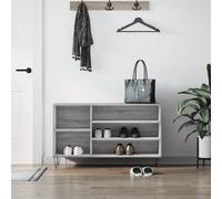 Shoe Cabinet Grey Sonoma 102x36x60 cm Engineered Wood Berkfield Home Grey One Size