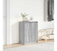 Shoe Cabinet Grey Sonoma 57x34x76 cm Engineered Wood