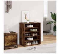 Shoe Cabinet Grey Sonoma 60x35x70 cm Engineered Wood 5 Shelves 2 Doors Entryway