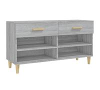 Shoe Cabinet Grey Sonoma Engineered Wood Hallway Storage Cupboard vidaXL