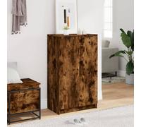 Shoe Cabinet Smoked Oak 59x35x100 cm Engineered Wood