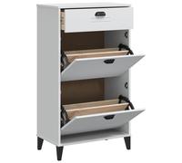 Shoe Cabinet Hallway Shoe Storage Cupboard Shoe Rack Solid Wood Pine vidaXL