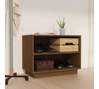 (honey brown) vidaXL Solid Wood Pine Shoe Cabinet Wooden Organiser Shoe Rack Multi Colours