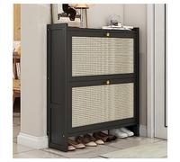 Shoe Cabinet - Modern Slim Wooden Freestanding Shoe Rack for Entryway, Hallway, Bedroom, Living Room with Hidden Storage