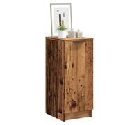 Shoe Cabinet Old Wood 29.5x35x70 cm Engineered Wood 3-Shelf Entryway Narrow Unit